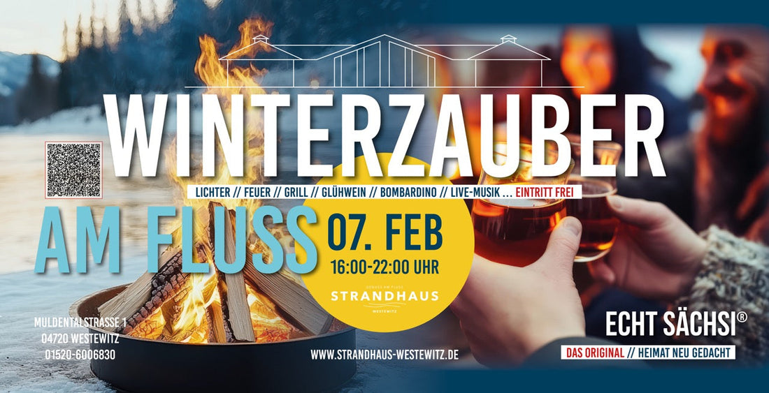 Winterzauber am Fluss im Strandhaus Westewitz